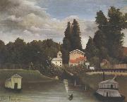 Henri Rousseau Banks of the Marne(Charenton) The Alfort Mill oil painting on canvas